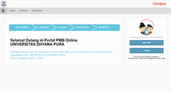 Desktop Screenshot of pmb.undhirabali.ac.id