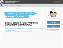 Tablet Screenshot of pmb.undhirabali.ac.id